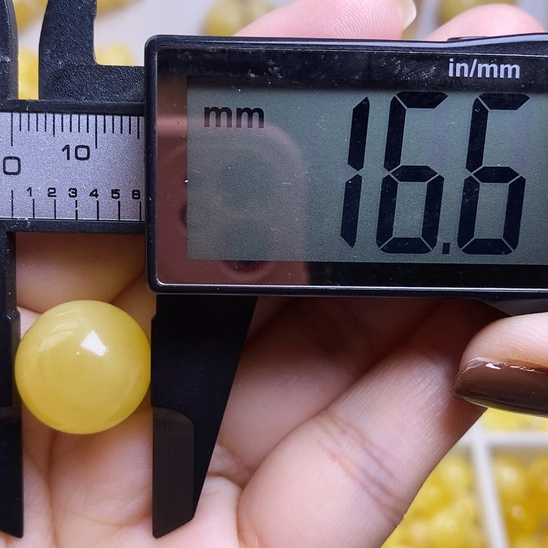 裸石琥珀未镶嵌蜜蜡圆珠微瑕福利