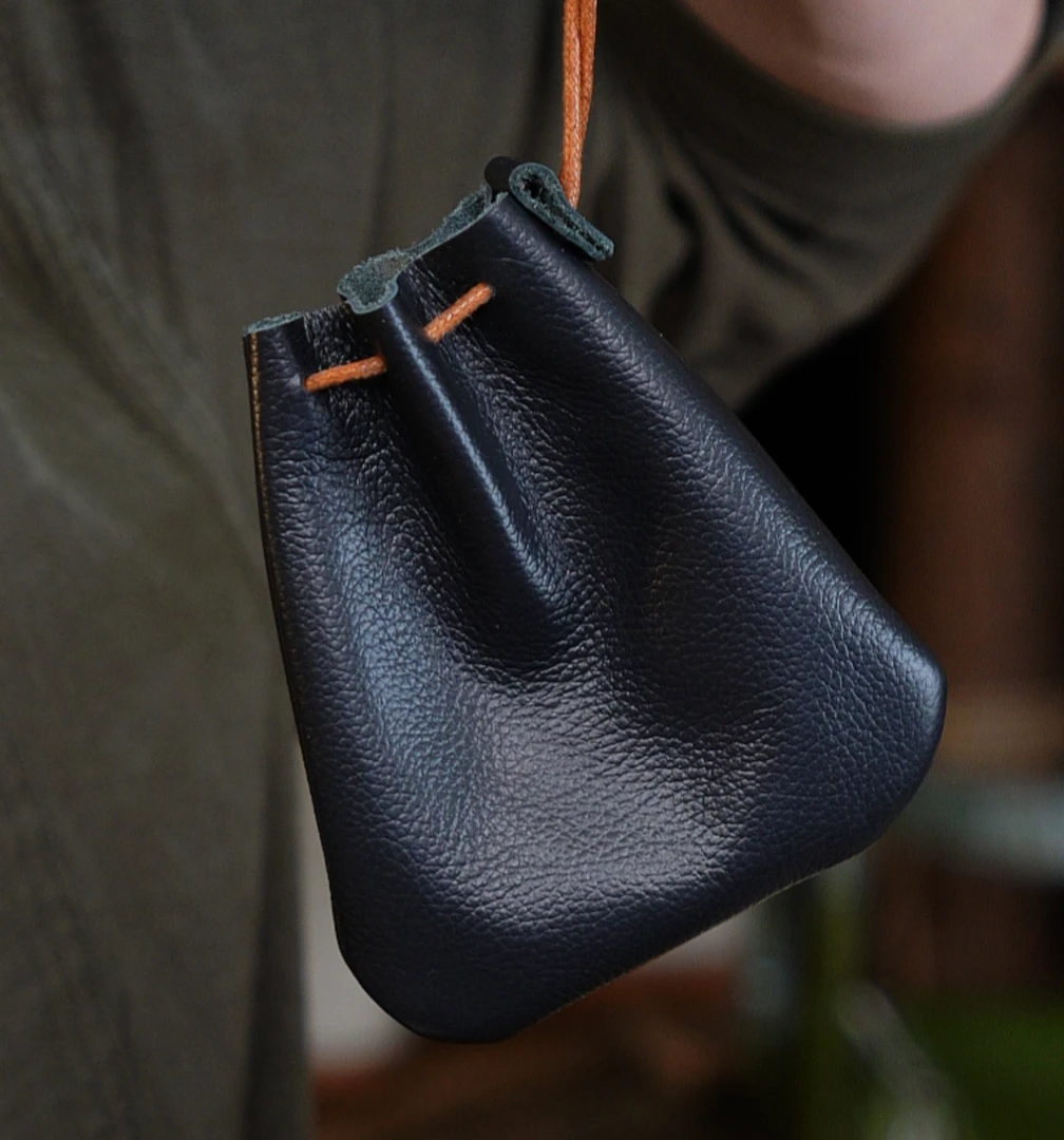 【每10分钟】小福袋钥匙零钱口红包头层牛皮原创设计女包