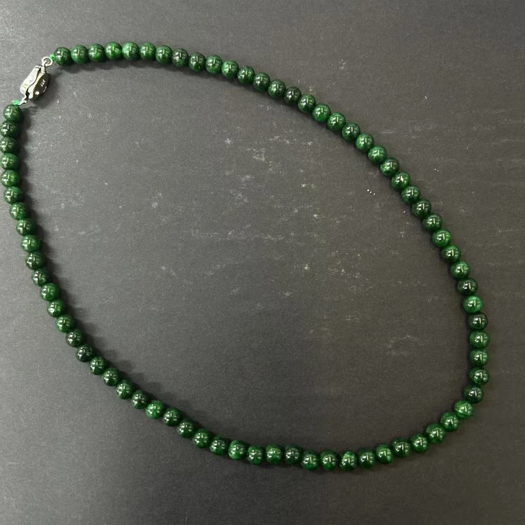 翡翠干青项链*（多样性发一件）