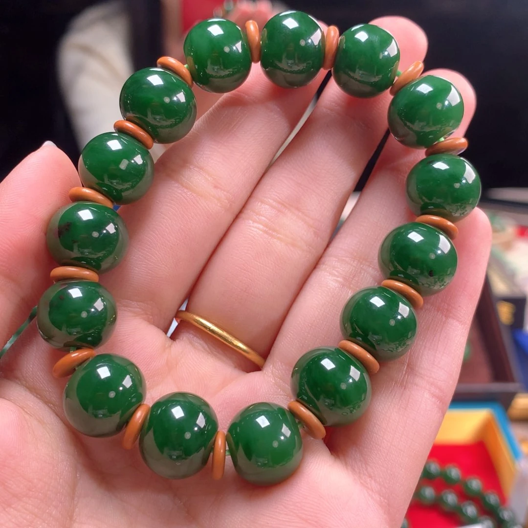 和田玉（碧玉）手链未镶嵌