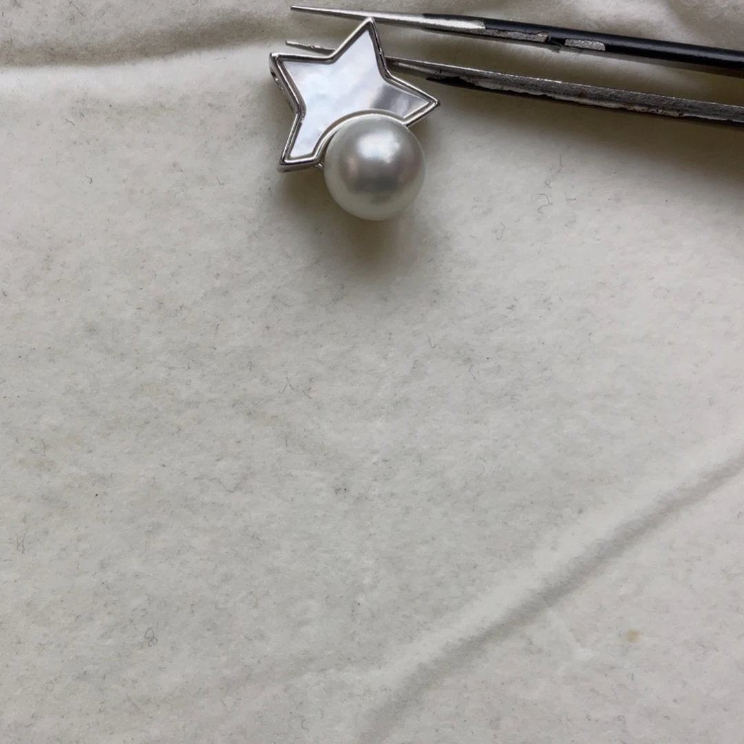 吊坠(不含链)海水珍珠银S925镶嵌