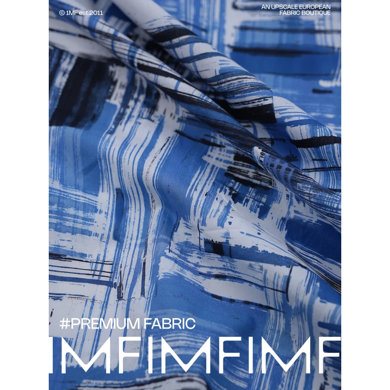 RATTI 像素风花纹图案布料面料布料 欧洲进口棉布 幅宽145CM