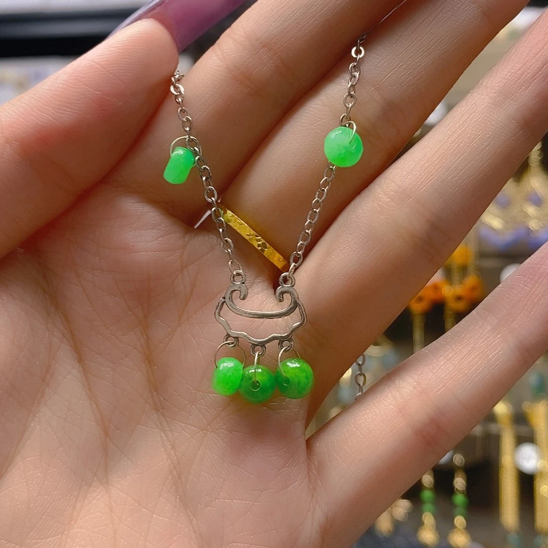 翡翠合金耳饰翡翠