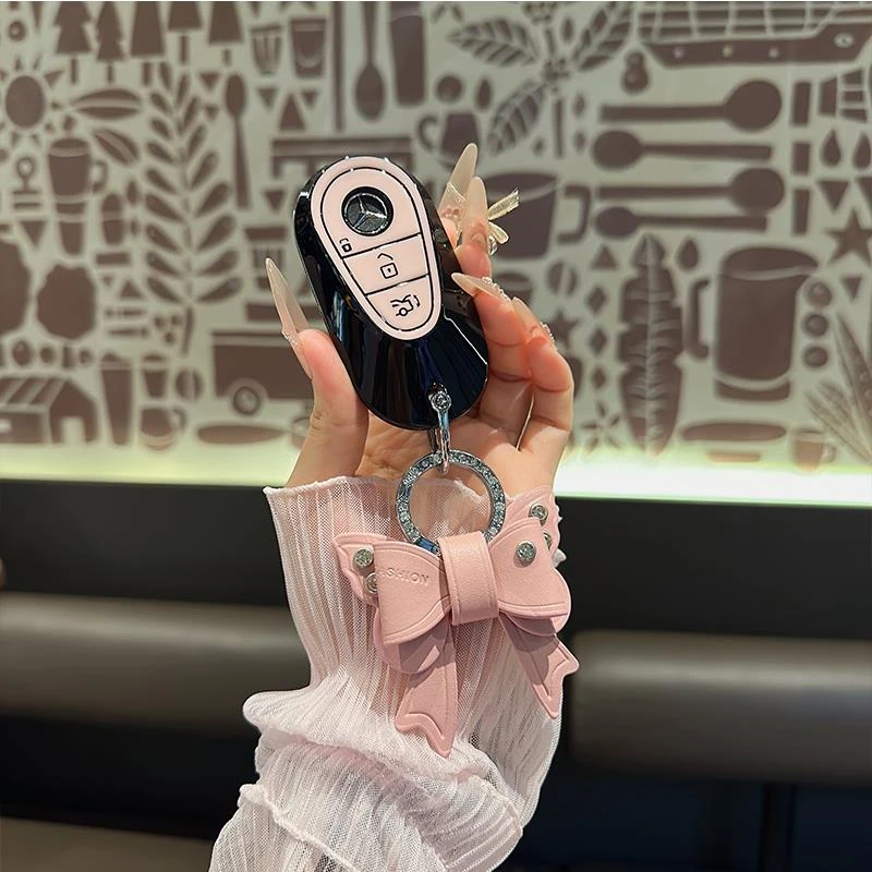 适用于新款奔驰E300钥匙套C级C200L壳C260L新S级S400L包S450L车扣