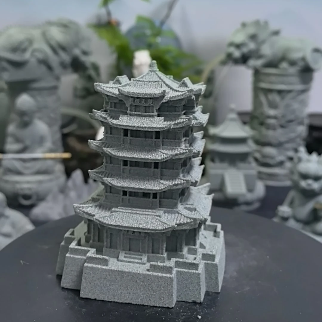 石材青砂石造景摆件