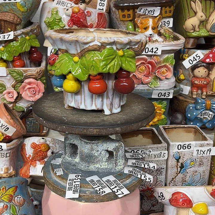 粗陶材质多肉花盆开播福利