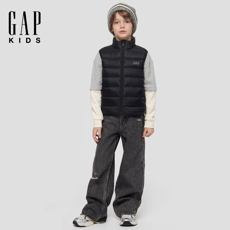 Gap男女童2025冬季新款羽绒服马甲835981/835968/835969/835990
