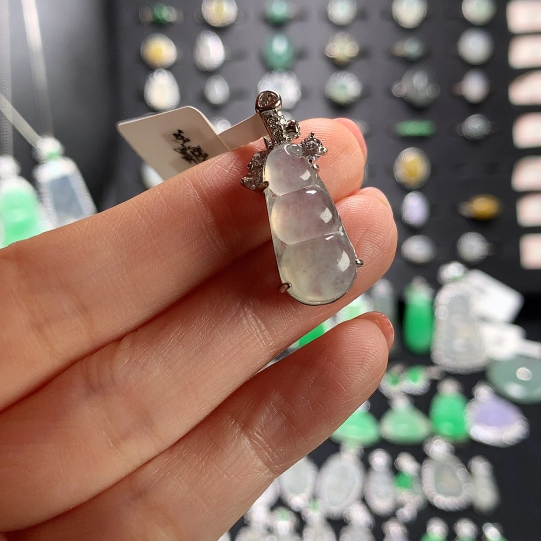 颈饰银S925镶嵌翡翠11111111