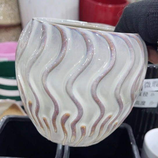 多肉绿植陶瓷花盆9.9包邮，有孔