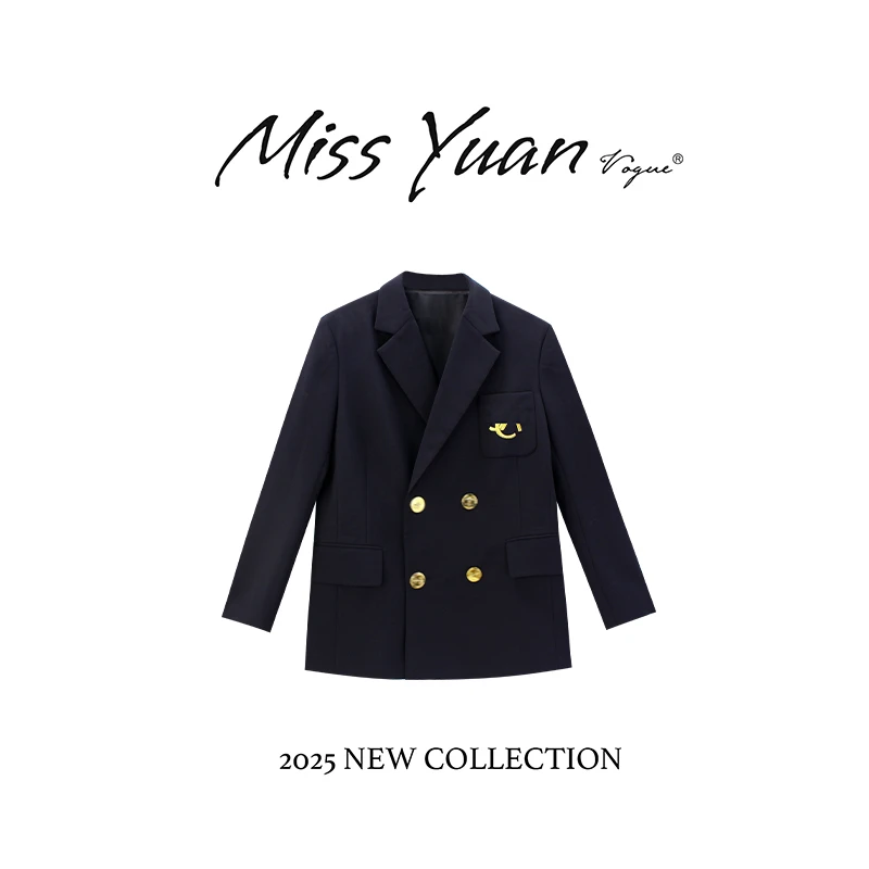 M.Y媛总 2025秋季新款气质轻奢女装设计感西装外套MY2158D