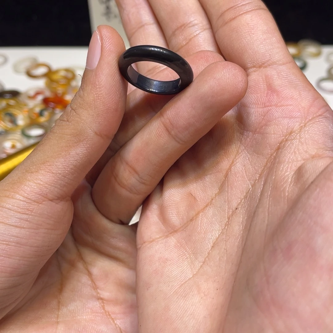 玛瑙/玉髓合金戒指374号港12 默认瑕疵