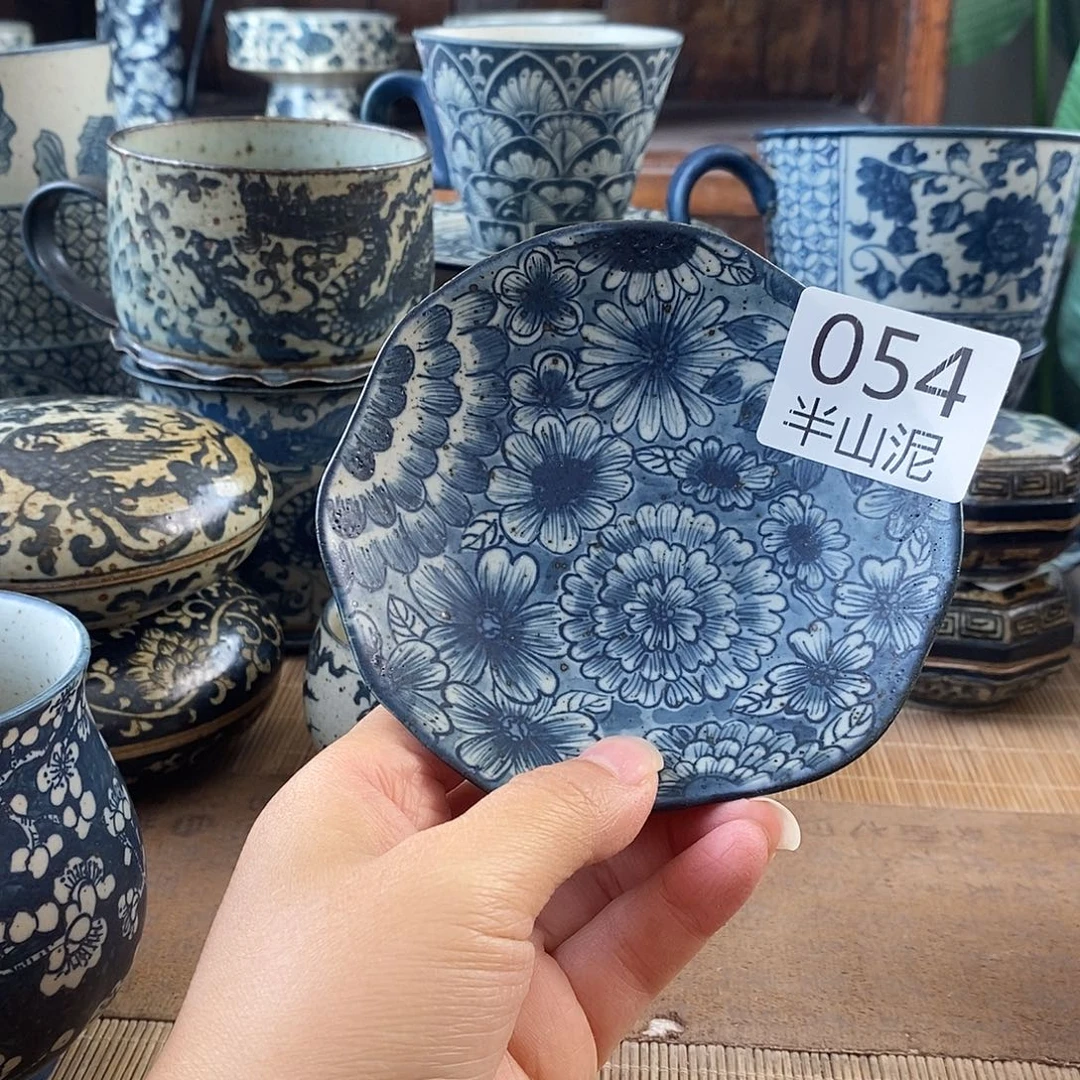 手工手绘青花高温陶瓷