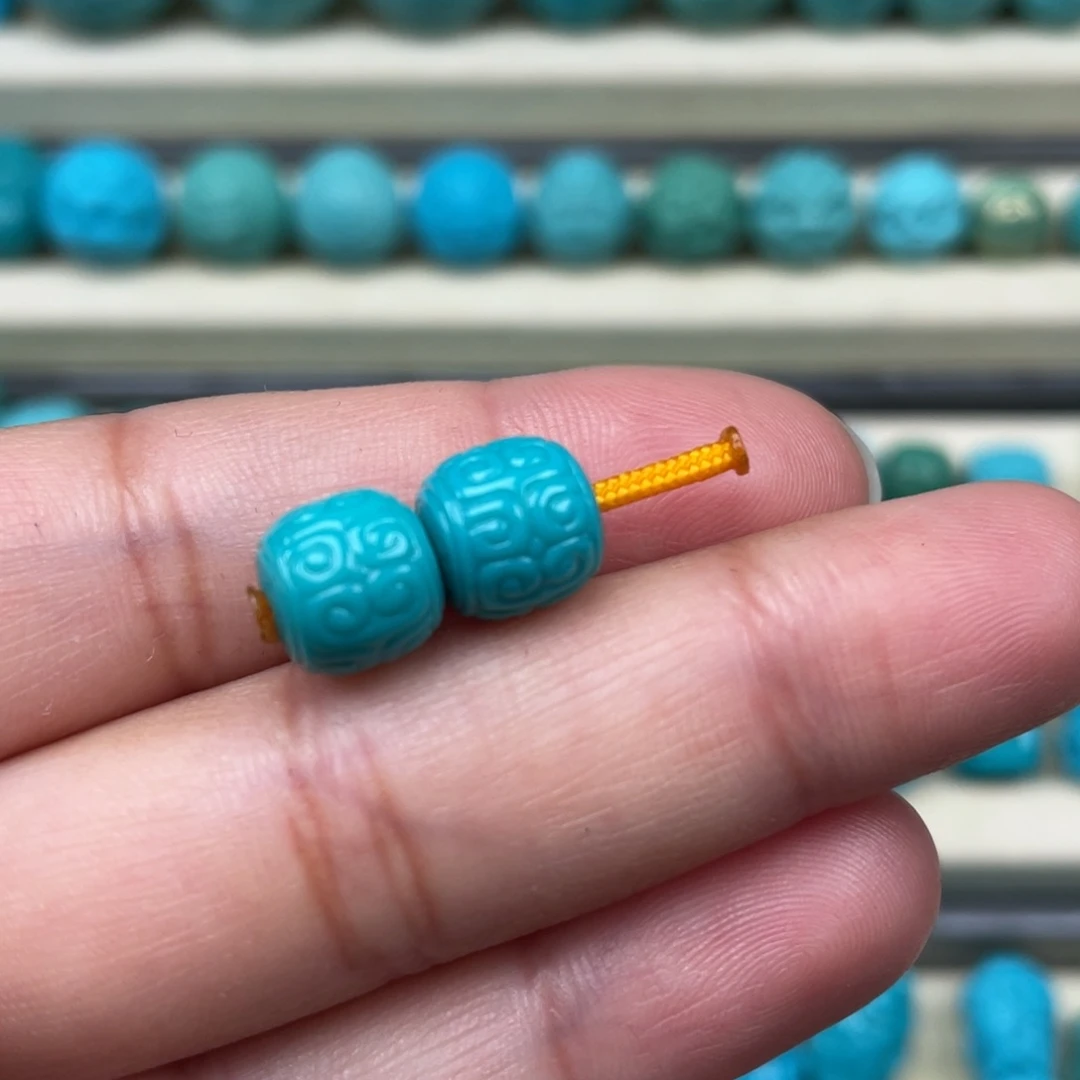 绿松石挂件未镶嵌8.6*8.3mm