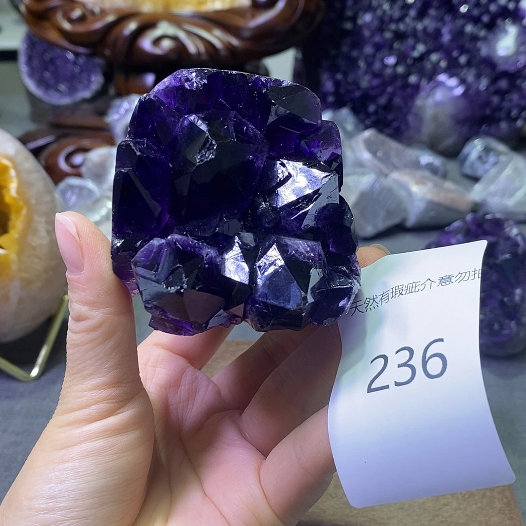 珠宝半成品紫晶未镶嵌