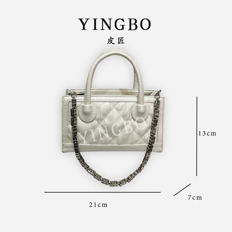 【英柏甄选】ZT-D7178-珍珠白 然与纯小众设计感时尚单肩包百搭女包