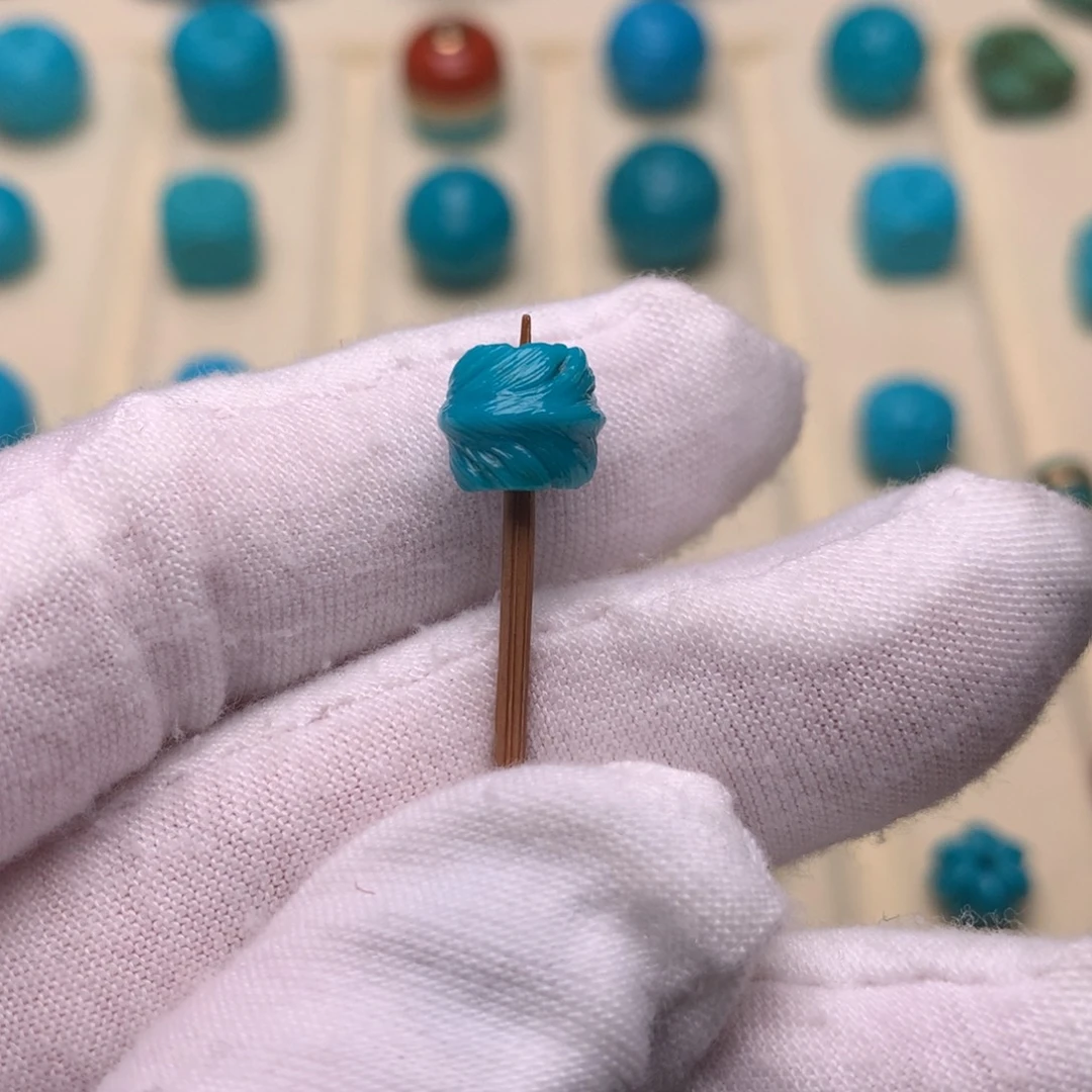 绿松石未镶嵌绿松石羽毛8.8