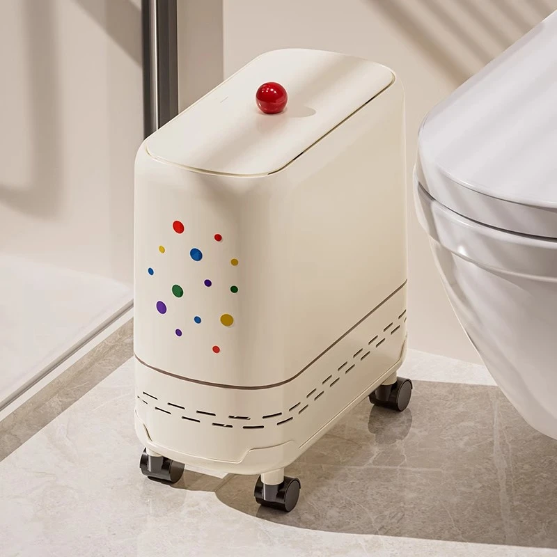 卫生间垃圾桶家用2025新款厕所客厅窄夹缝卫生间垃圾桶厕所专用