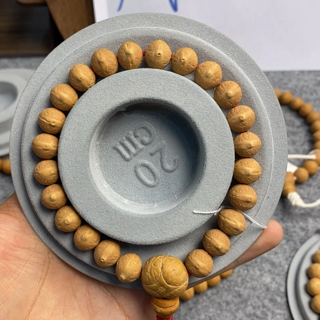 白***二凤眼菩提吊坠10.5-10.8