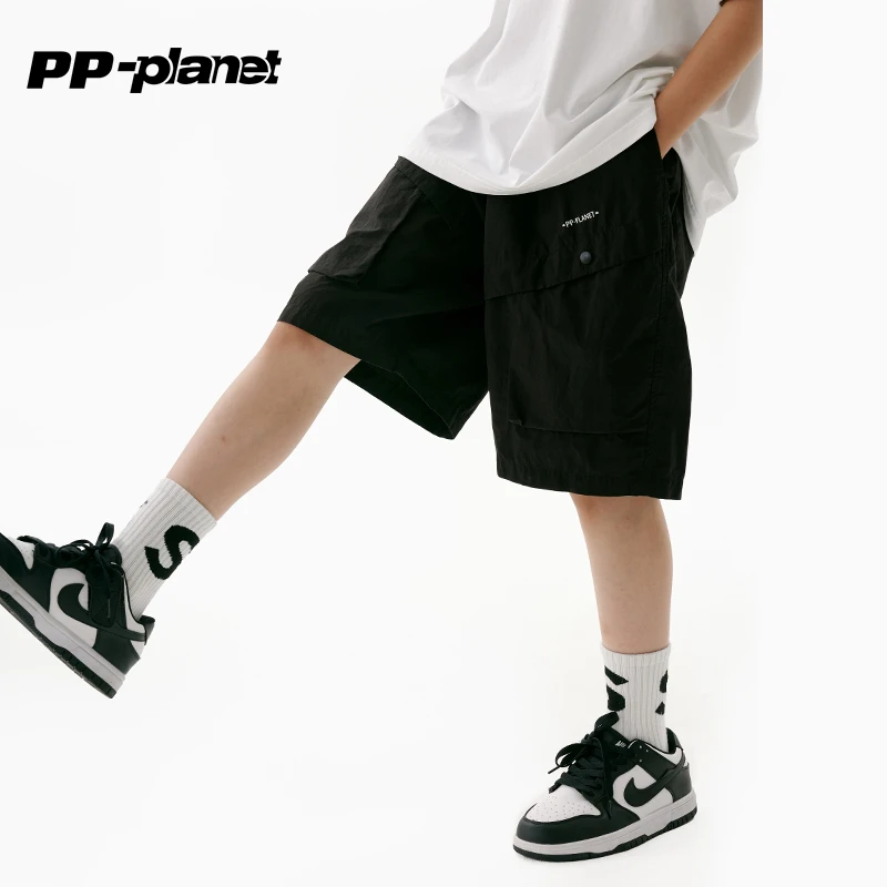 PP星球男童轻薄儿童工装裤2025夏季新款短裤中大童百搭休闲中裤