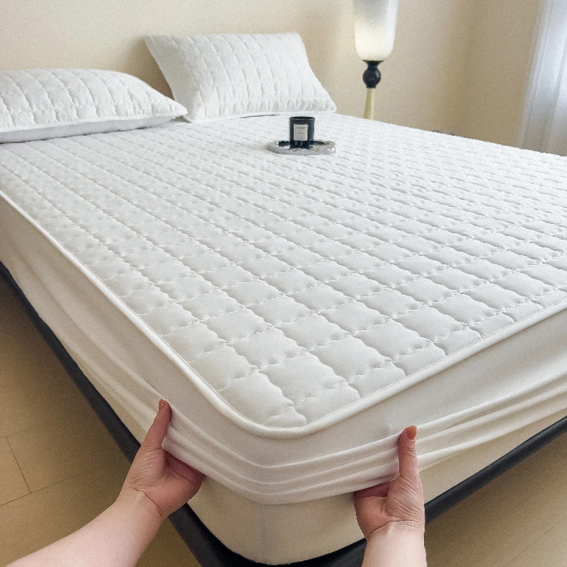 家用三仿夹棉床笠防水全包围床笠柔软亲肤席梦思保护罩四季通用