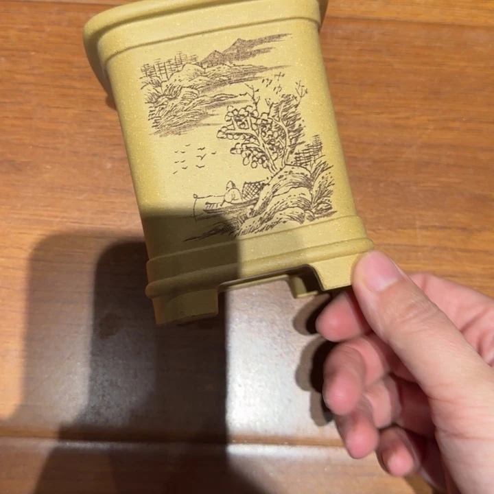 紫砂花盆K****g半手工制作