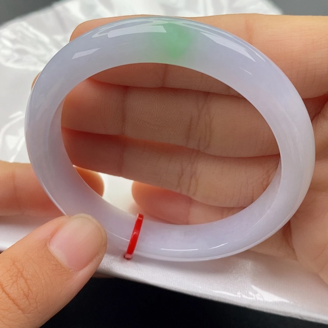 翡翠未镶嵌手镯5253正圈