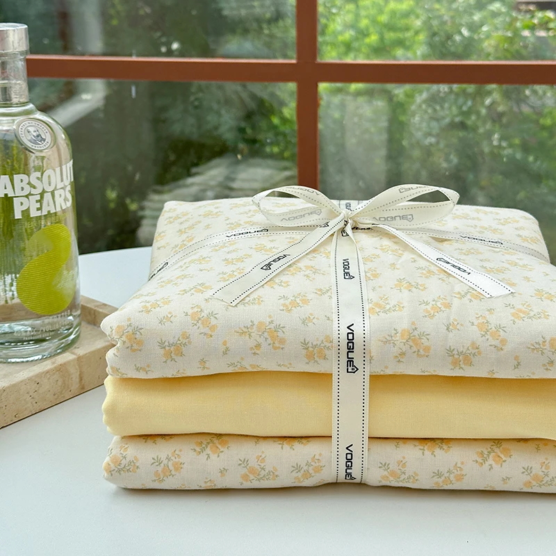 【四季款】轻奢全棉A类母婴级亲肤柔软双层纱碎花加厚纯棉四件套