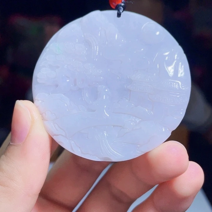 翡翠未镶嵌吊坠(不含链)A65