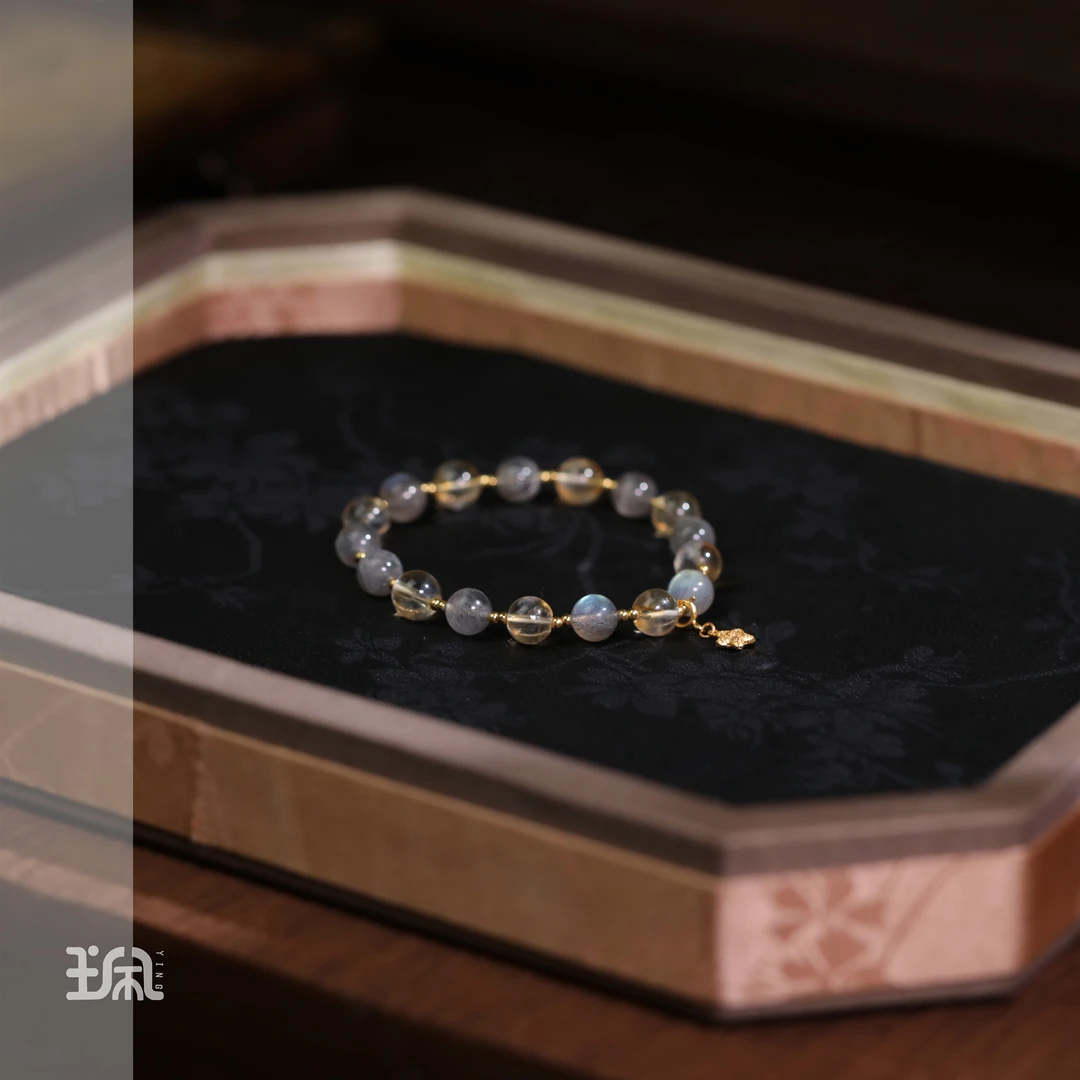 卿橙|水晶*手串*S925银镀金镶嵌CYC25011704多样性发其一（P）