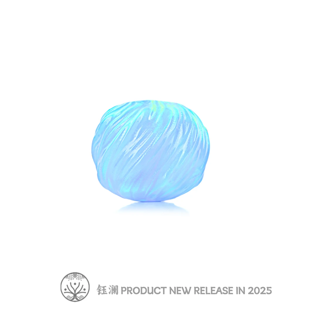 钰澜文玩培育欧泊-大玉螺旋丸-12mm左右-隔珠精工百搭提色diy