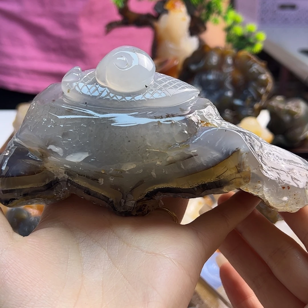 玛瑙/玉髓未镶嵌吊坠(不含链)