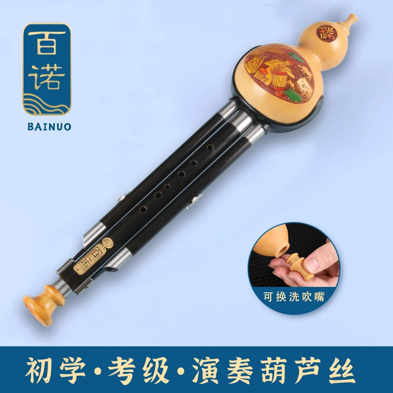 红黑檀木葫芦丝成人降B调C调小DGF调初学考级专业葫芦丝乐器专卖