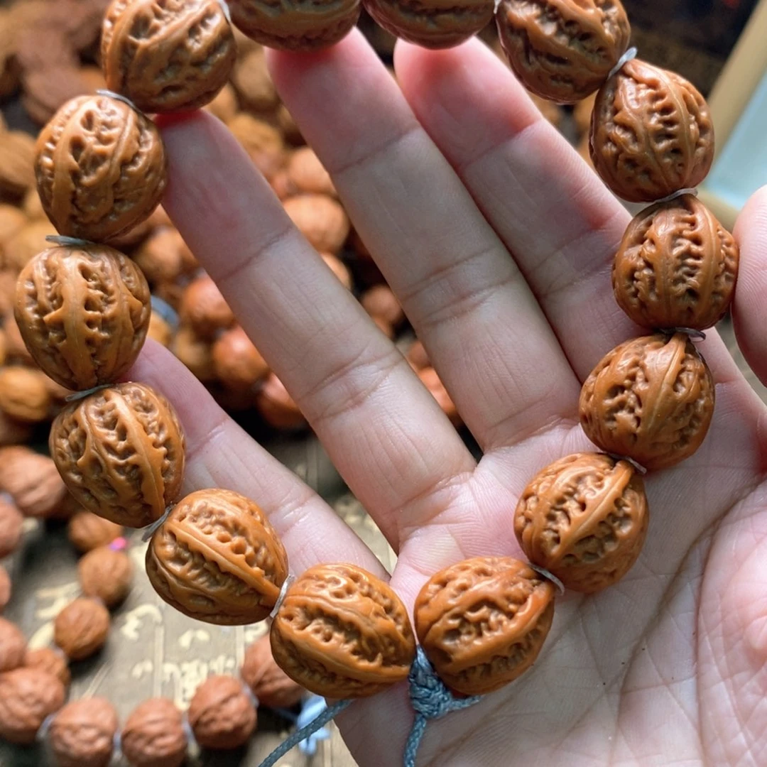 文玩核桃手串九*~文玩核桃八棱