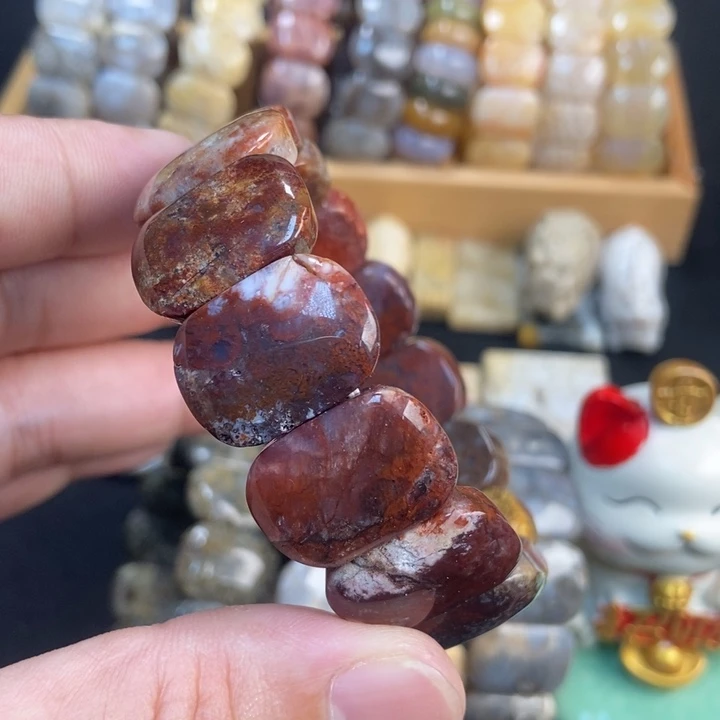 硅化珊瑚（珊瑚玉）手链未镶嵌
