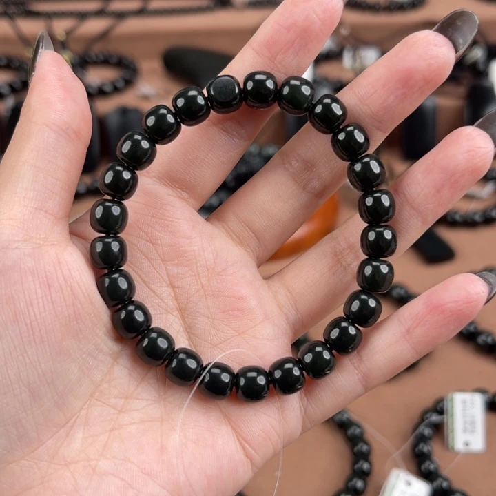 和田玉（青玉）未镶嵌手链卡8