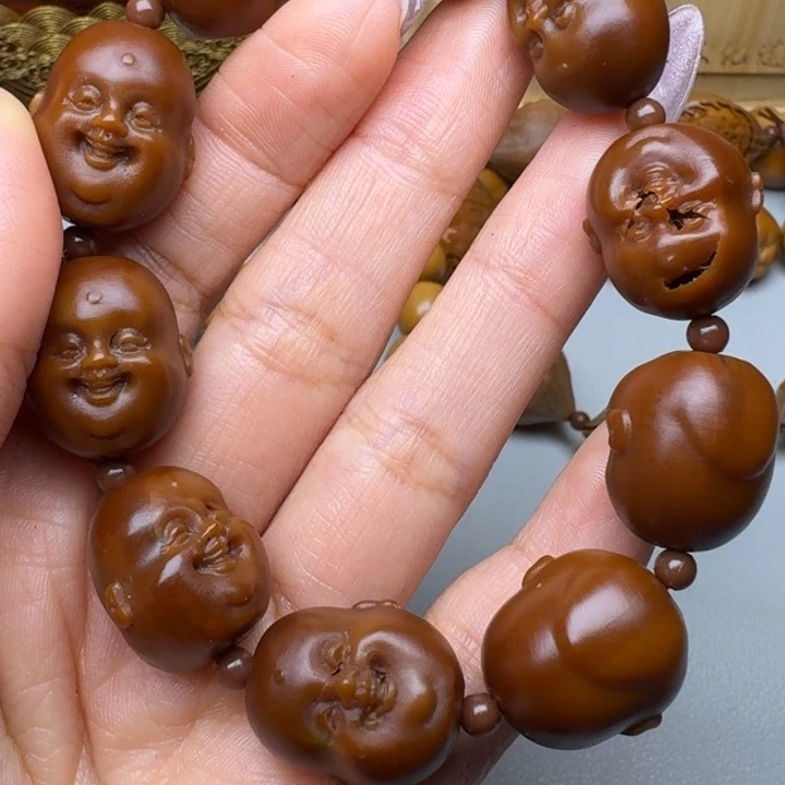 七***当橄榄核手串/手链瑕疵