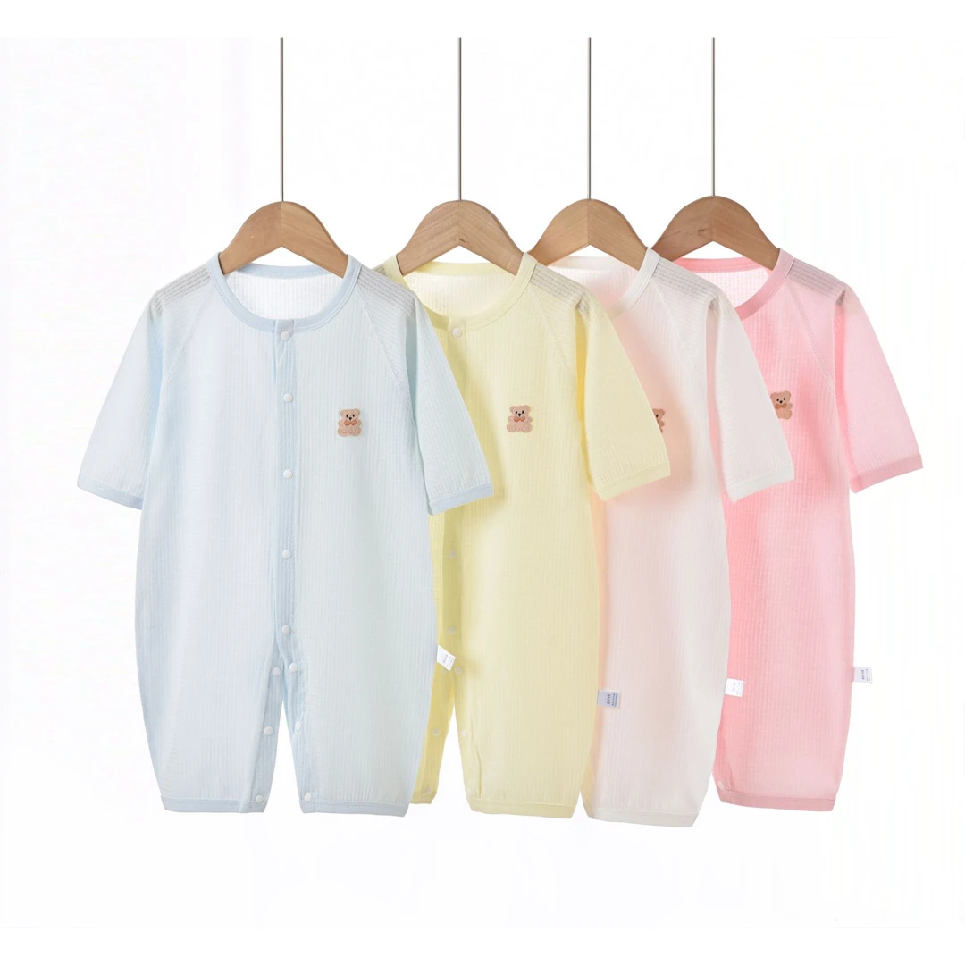 （易帛专享）夏季薄款婴儿连体衣a类纯棉新生儿衣服哈衣爬服空调服