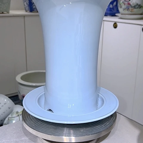 摆件屠*陶瓷花盆套加兰花