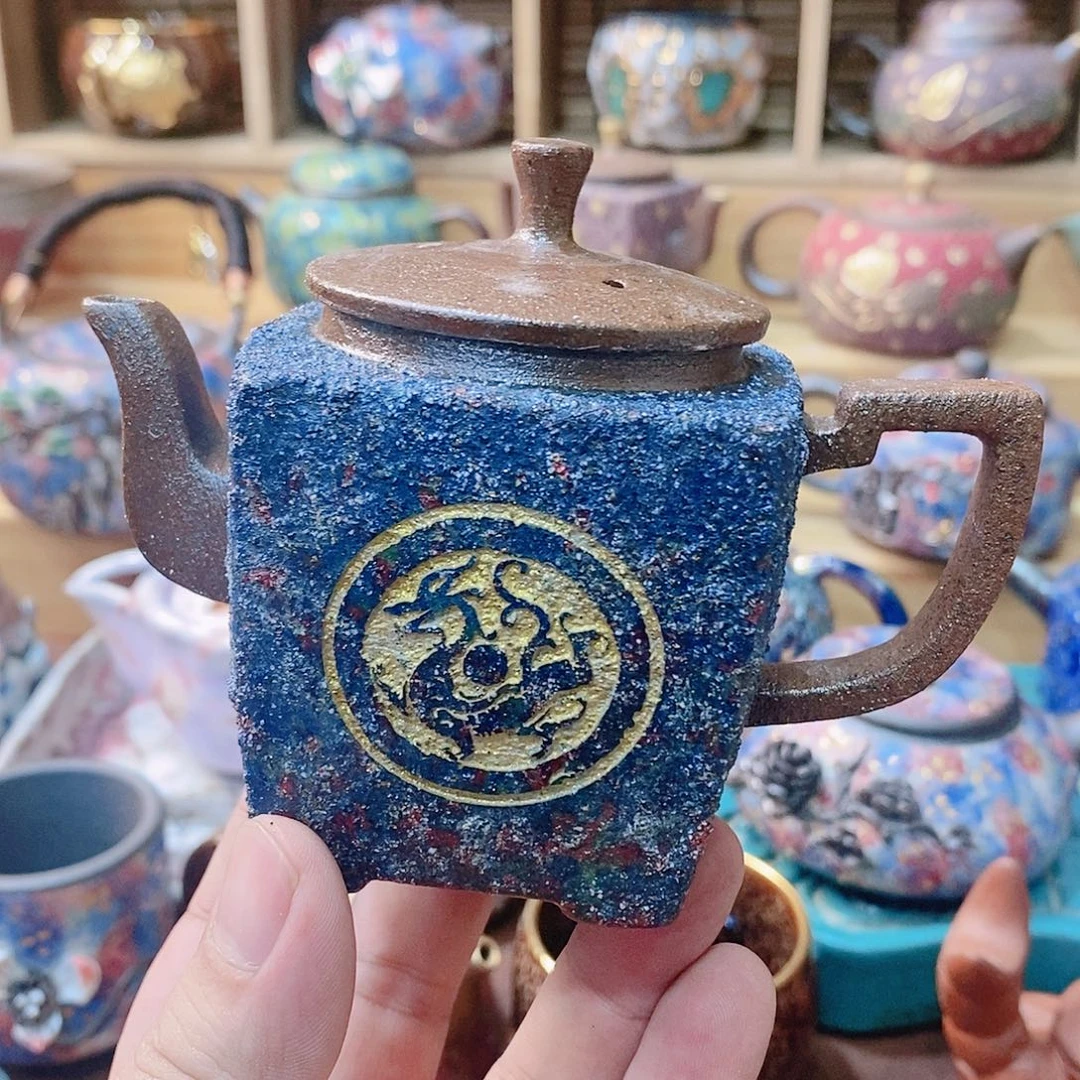 粗陶志野柴烧茶器
