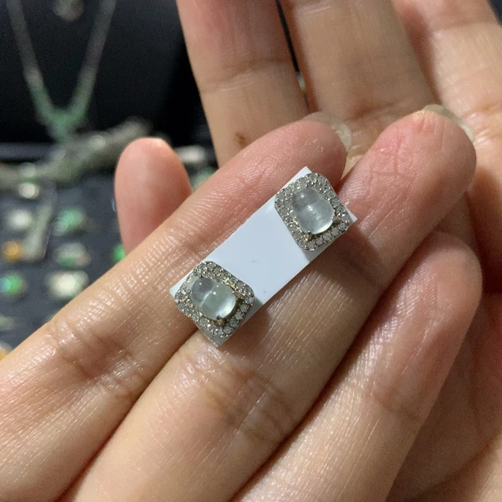 翡翠银S925镶嵌戒指