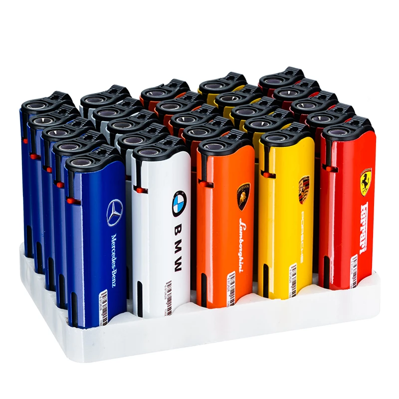 整新款创意斜打金属礼物防风打火机充气直冲防爆批发防风火打火机