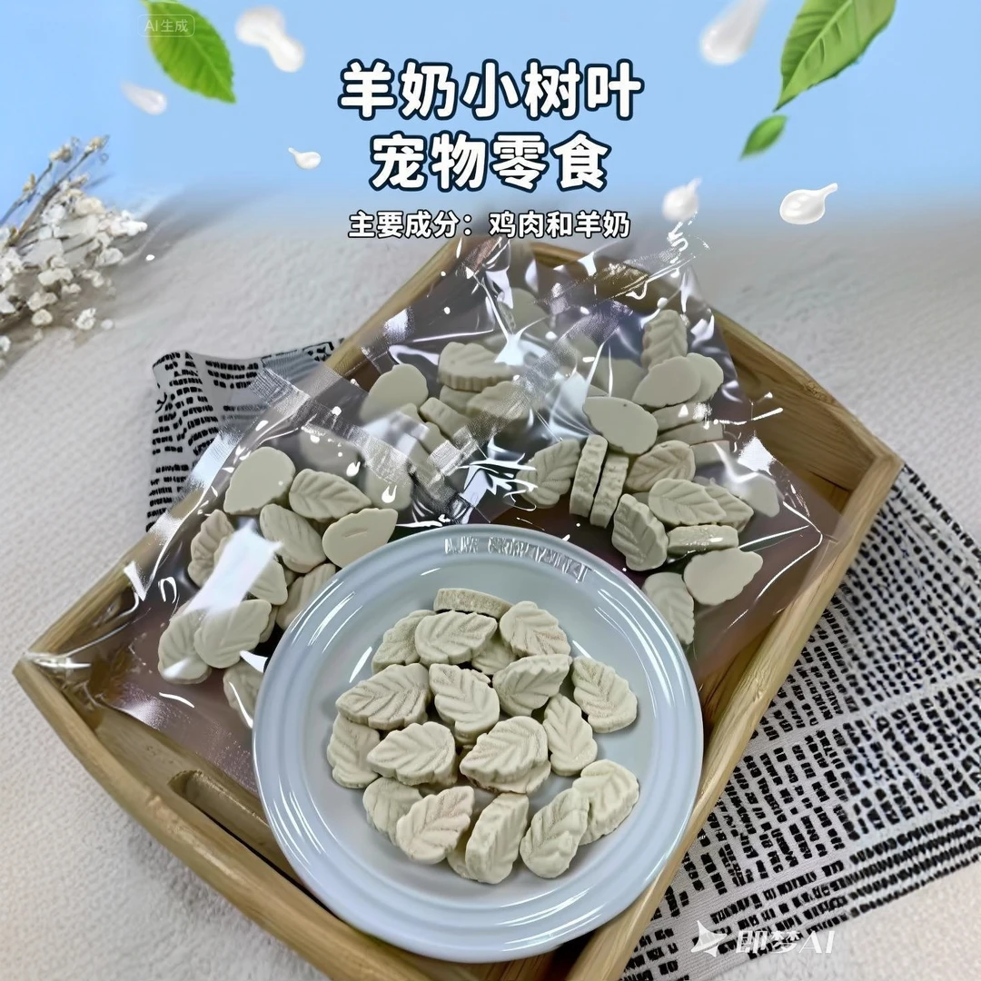 77MIU'S【冻干宠物零食】犬猫冻干生骨肉（冻干羊奶小树叶）