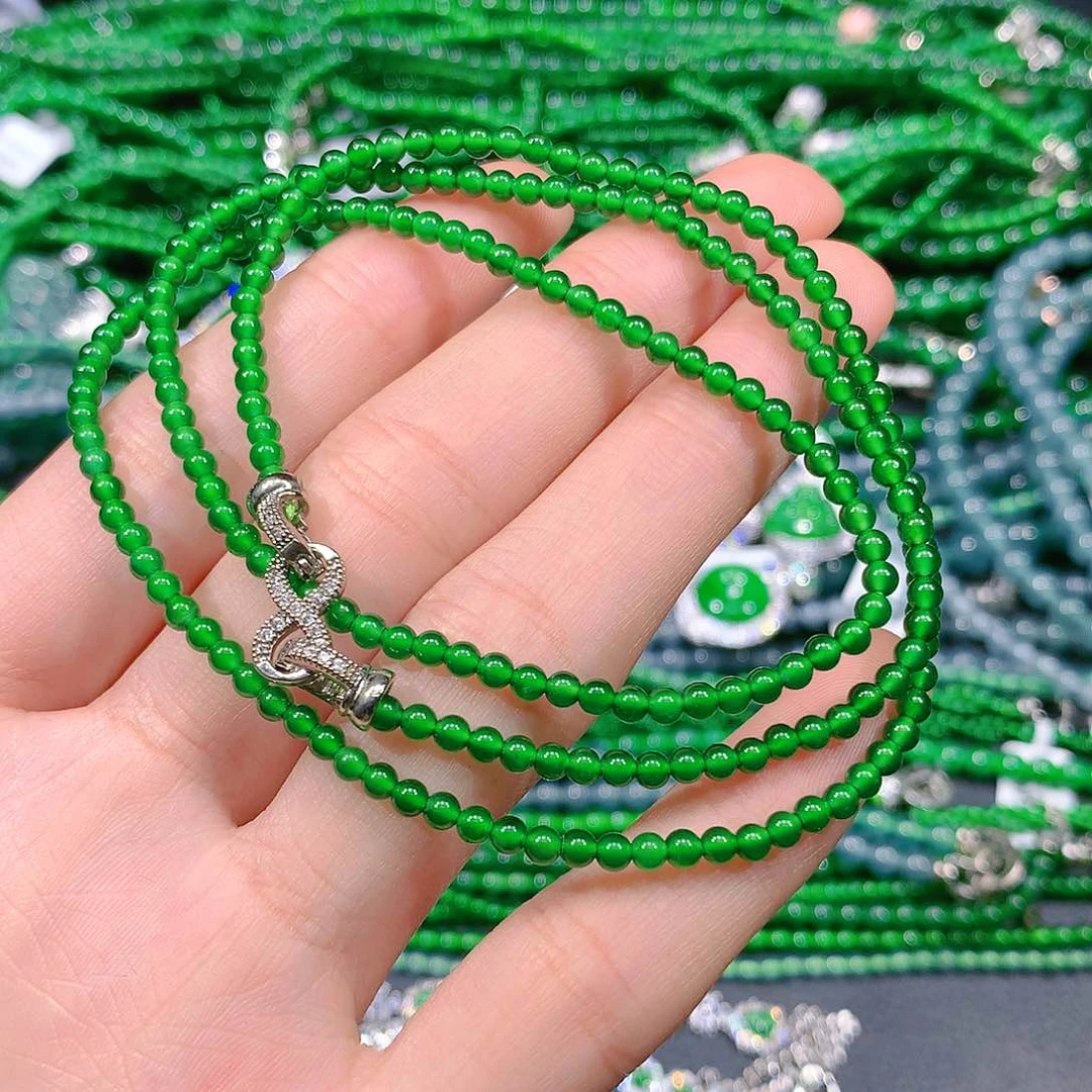 翡翠手串未镶嵌天然翡翠