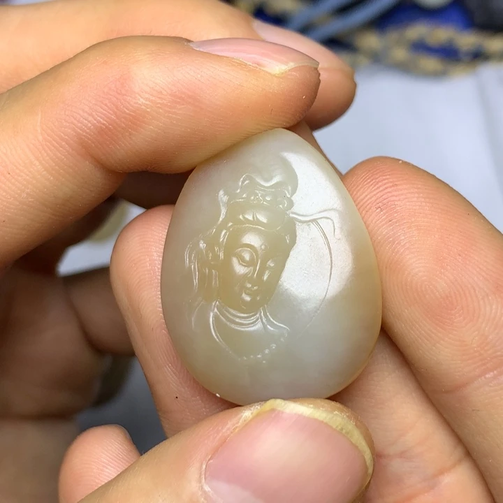 和田玉未镶嵌挂件