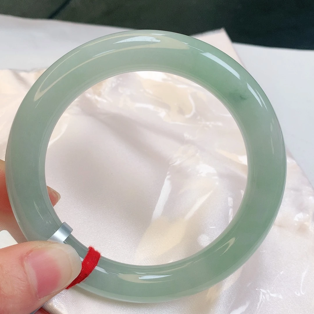 【闪购商品】翡翠手镯未镶嵌柠**荷缅甸天然a货翡翠