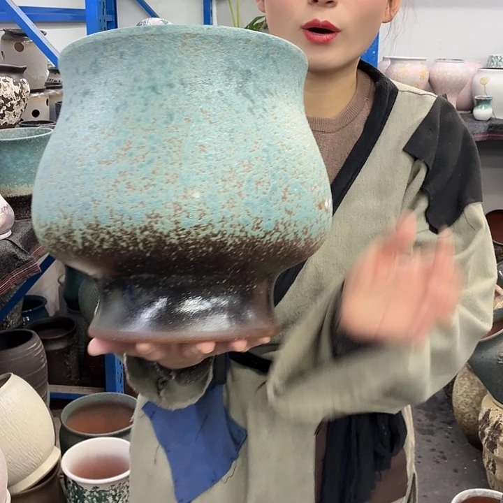 22×25 -粗陶花盆有孔-买买买