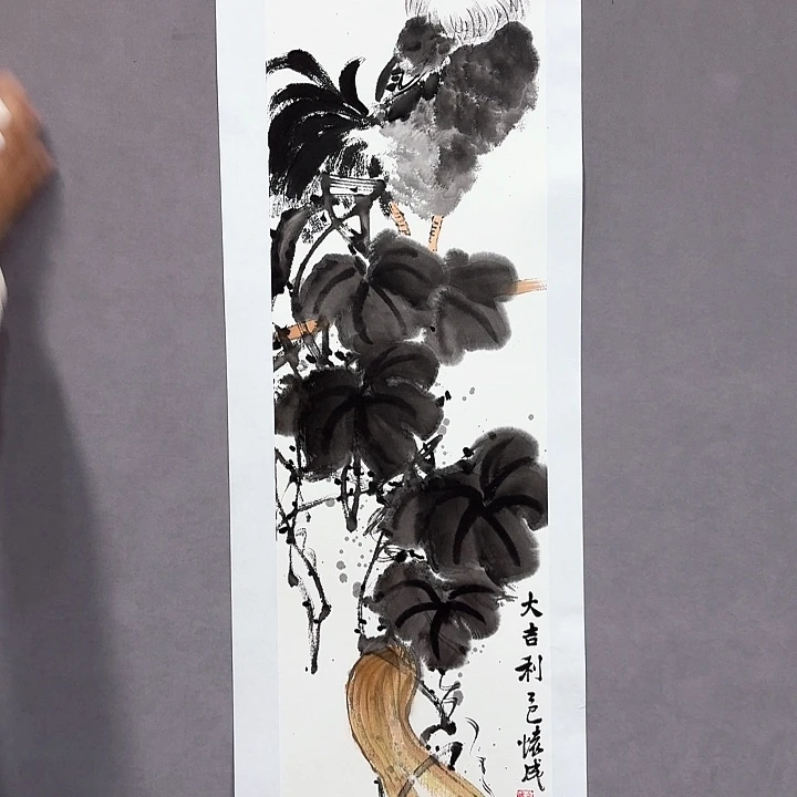 国画亲笔手绘放心去藏