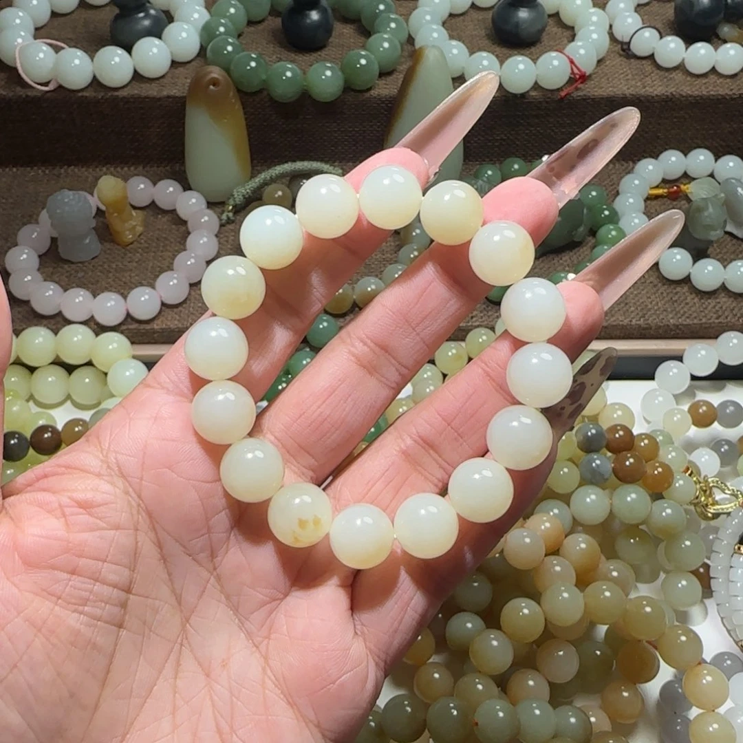 和田玉未镶嵌手链