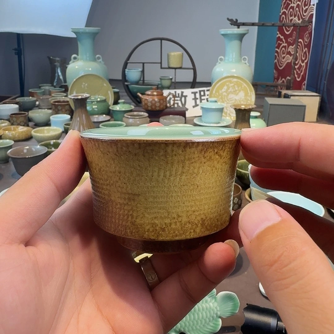 龙泉青瓷茶具微瑕