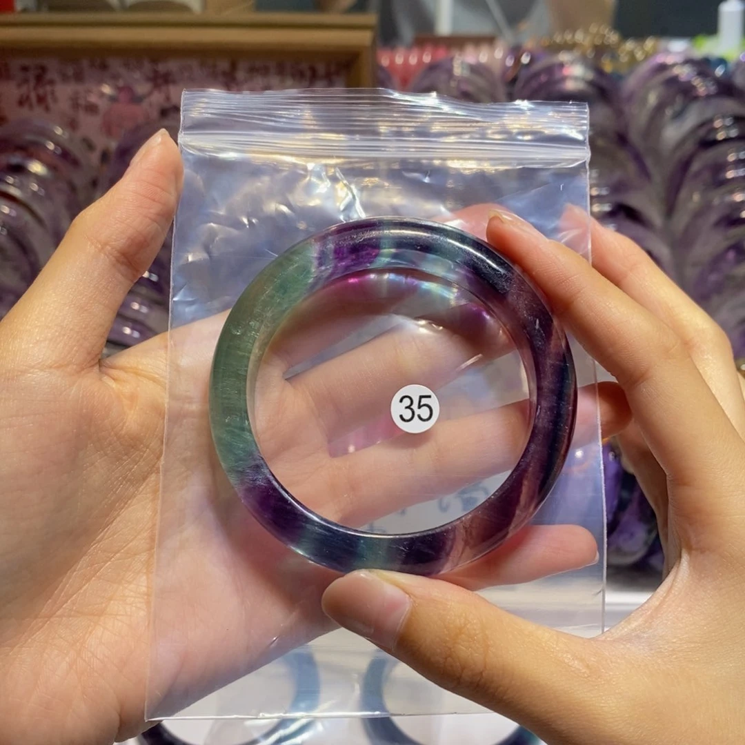 未镶嵌萤石手镯'****7